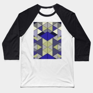Origami Background In Retro Repeated Pattern Baseball T-Shirt